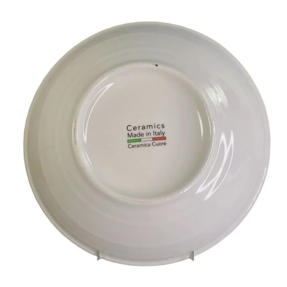 Ceramica Cuore Serving Bowl Italian Colorful Easter Egg Butterfly‎ Snack Server